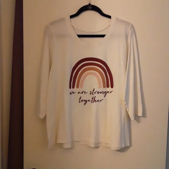 NWOT 3/4 sleeve tee - Picture 1 of 6